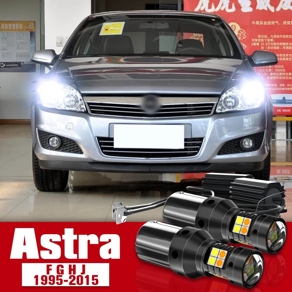 

2pcs Dual Mode Turn Signal+Daytime Running Light Accessories LED DRL For Opel Astra F G H J 1995-2015 2004 2005 2008 2009 2014