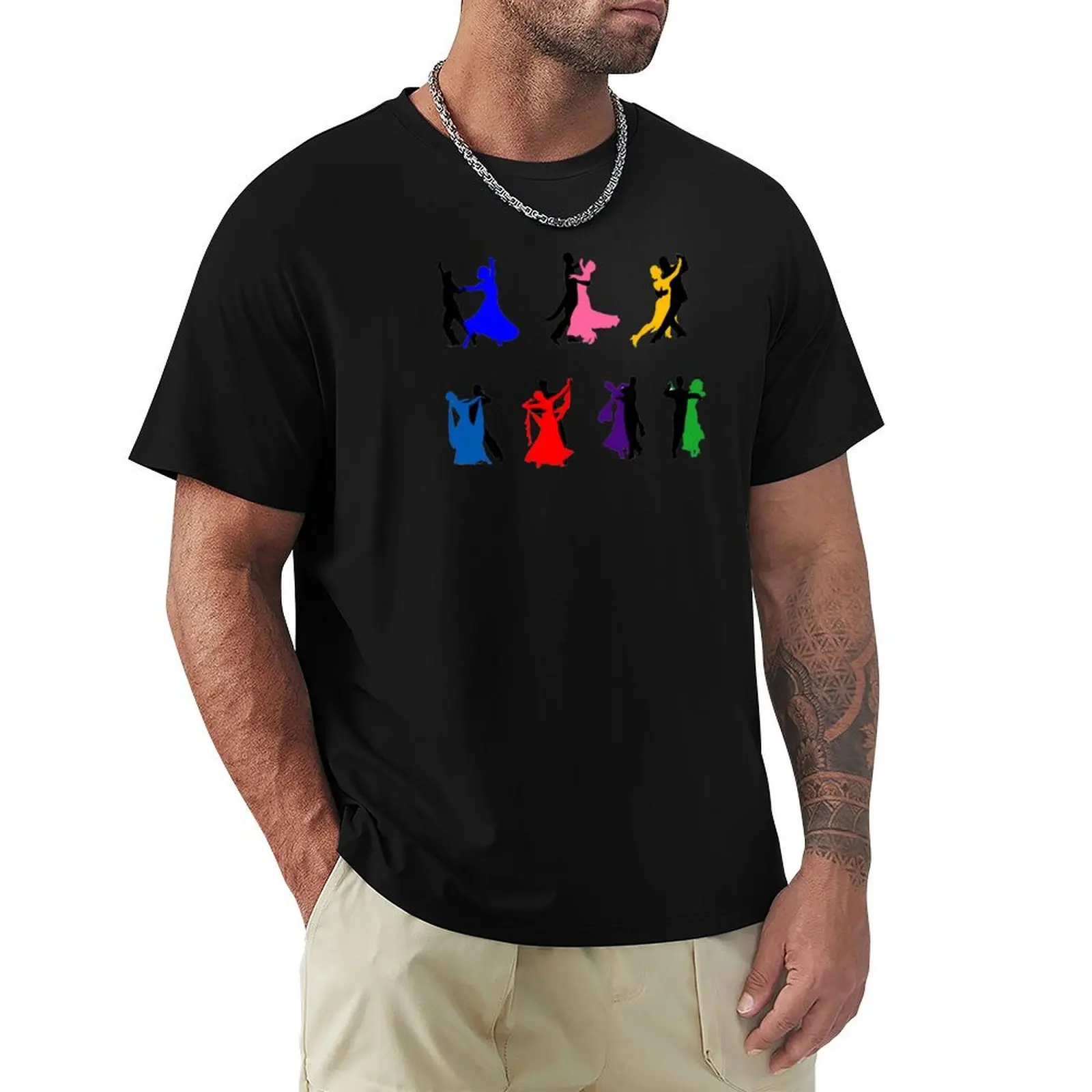 Ballroom Dancers T-Shirt Casual Loose Fit Summer Tee Shirt