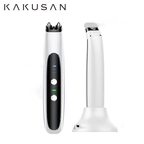 KAKUSAN 미용 제품 다크 서클 진동 주름 방지 아이 리프트 케어 롤러 리프팅 뷰티 장치 EMS 아이 마사지