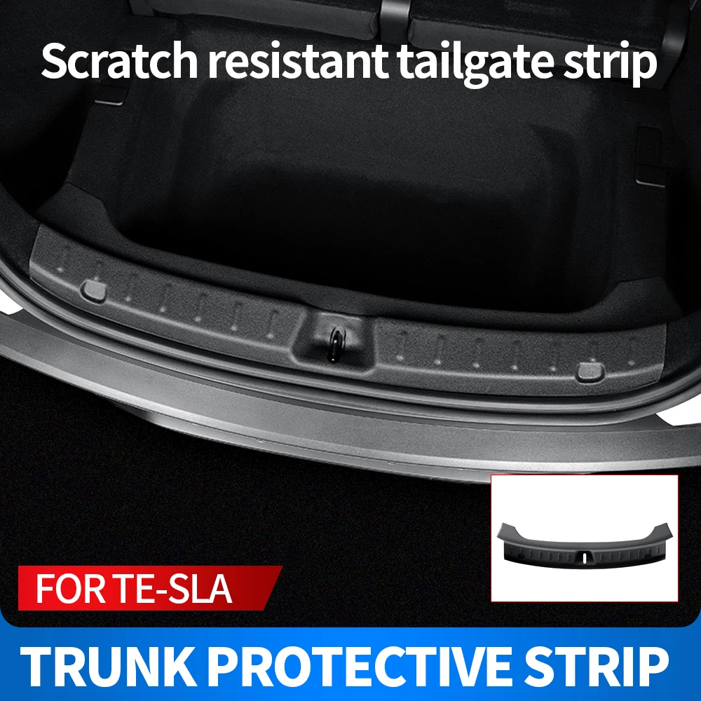 For Model YL Launch 2026 Trunk Sill Plate Protector TPE Rubber Threshold Bumper Pad Prevent Scratching Auto Accessories Plus
