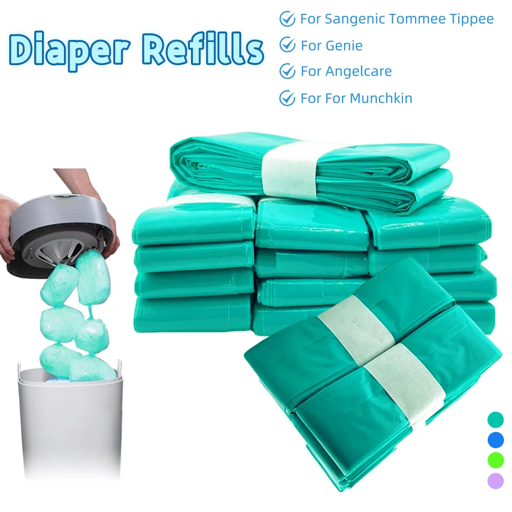 10PCS Diaper Pail Refill Bags for Sangenic Tommee Tippee for Genie for Angelcare for Munchkin