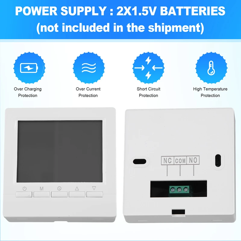 Programmable Digital Thermostat 3A Weekly Room Temperature Controller For Efficient Home Heating