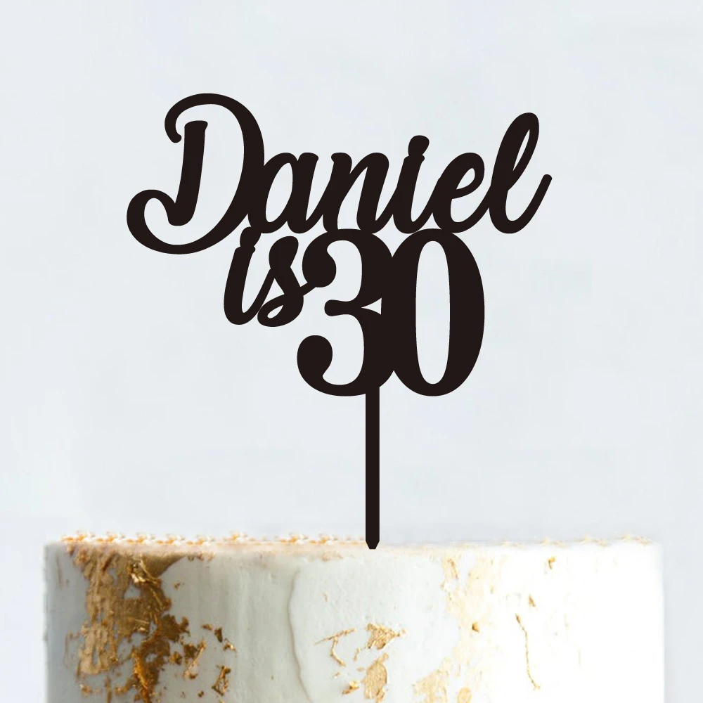 Adorno personalizado para pastel de cumpleaños con nombre personalizado para San Valentín, regalo para ella, regalo para mamá, decoración del hogar, regalo personalizado