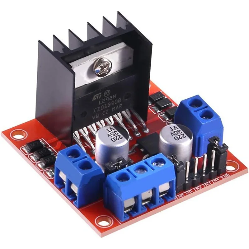 L298N Dual H Bridge Motor Drive Module HW-095AL298N Stepper Motor Driver Board for Arduino Robot Smart Car Control