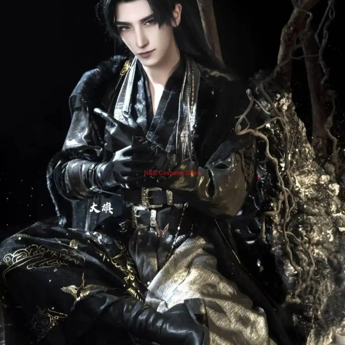 

Мо Ран | Xiao Ce'an универсальная одежда для косплея, прочный и красивый мужской костюм, черный ханьфу, древний стиль