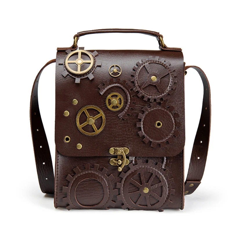 

Girls PU Shoulder Bag Steampunk Handbag Vintage Purse for Teens Girl Favor Daily Leisure Clothing Accessories Supplies E74B