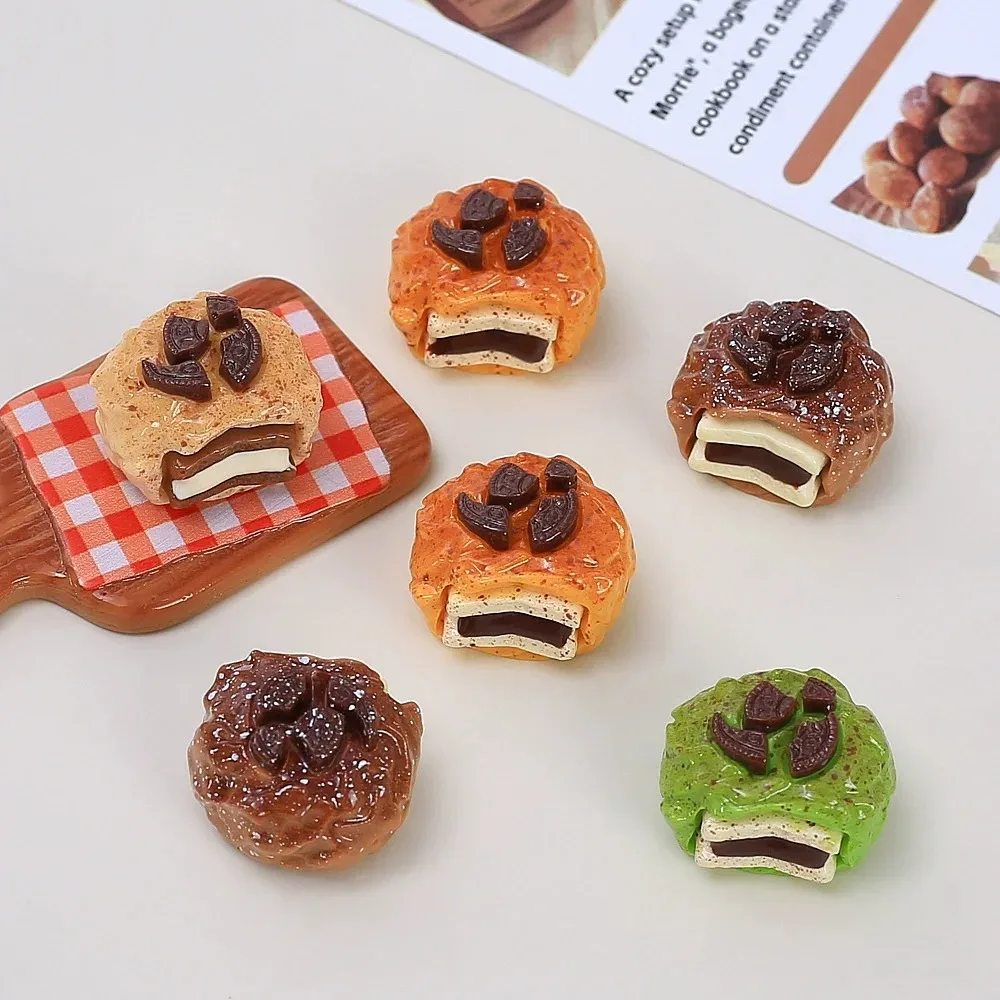 10Pcs/Lot Fruit Cream Cake Mini Flatback Resin Cabochons DIY Findings for Hairpin Scrapbooking Home Decor Crafts