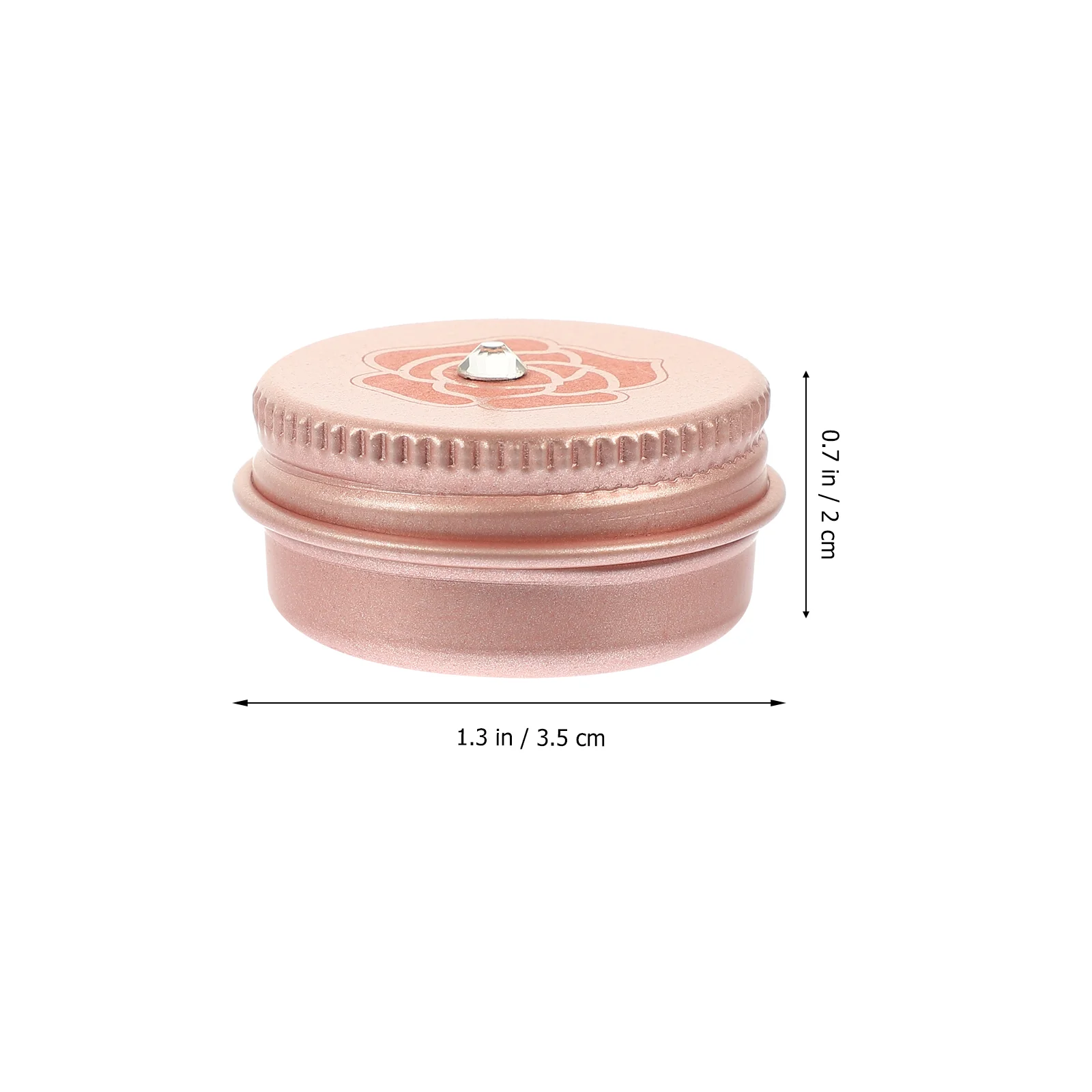 Lip Gloss Containers Aluminum Tin Box Trendy Makeup Travel Pill Reusable Balm Sample Rose Gold Convenient Screw