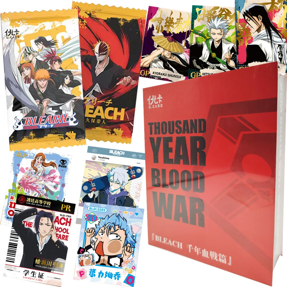 

Коллекционные карты Bleach Тысяча лет, серия Blood War, аниме, главный герой, изысканные креативные карты SSR UR PR, подарки, любимые фанатам