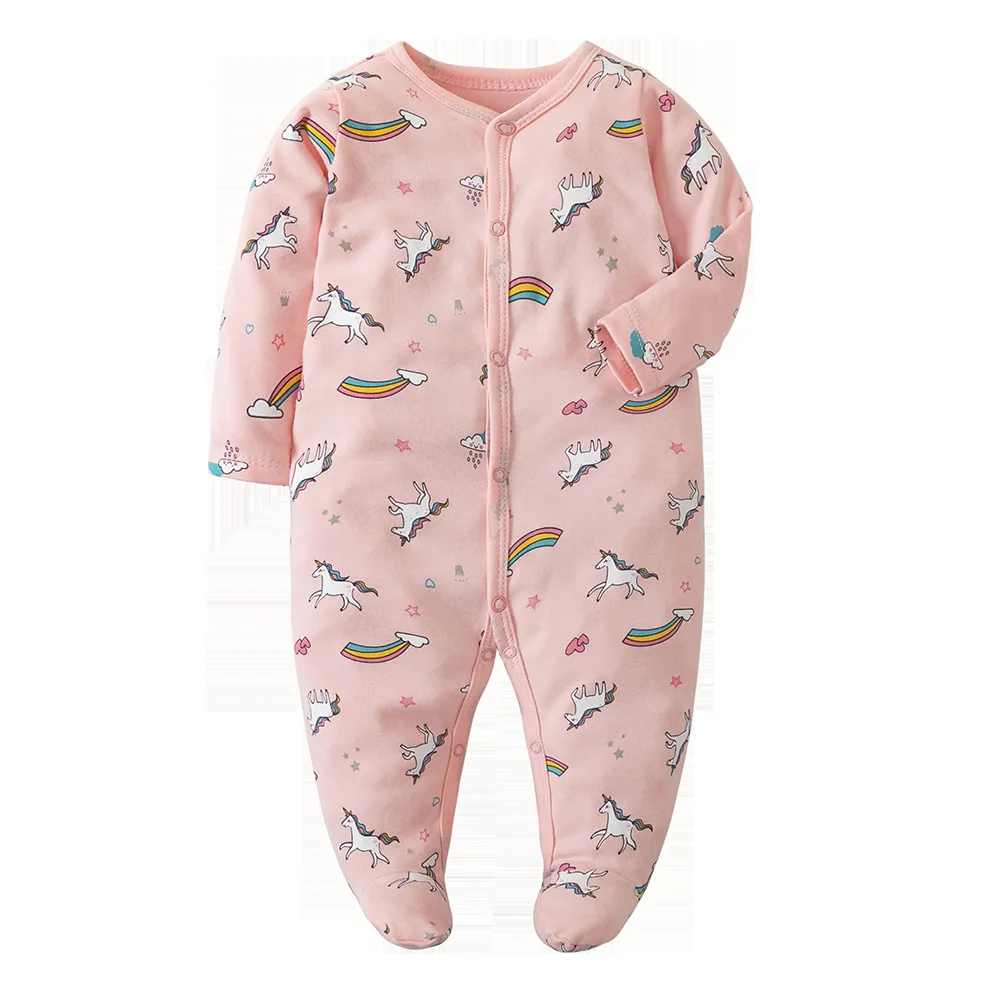 Four Seasons Toddler baby girl clothes bodysuit romper Print newborn baby girl Cotton Jumpsuits clothes 0 3 months baby romper