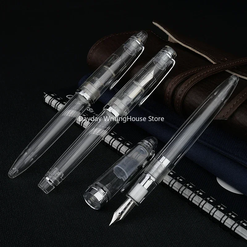 New Original Sailor Ghost & Four Seasons Transparent Fountain Pen Transfer Stone Limited Color Blue Green Resin Writing Pen