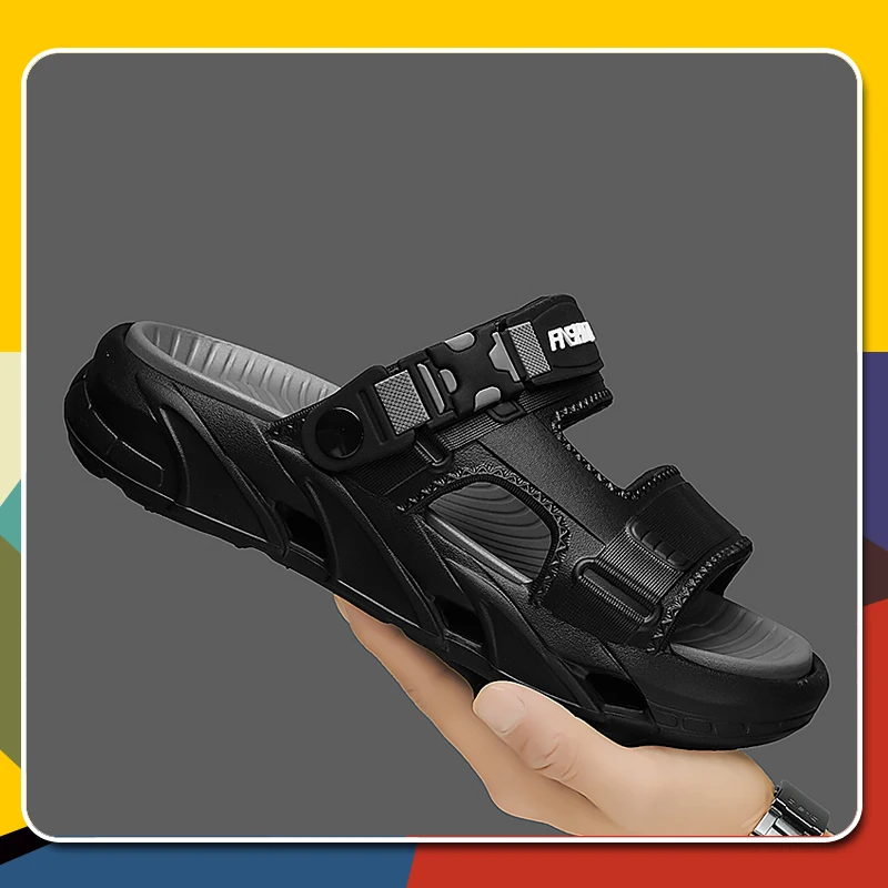 Men Platform Cloud Slippers Ultra Soft Cushion Sole Anti Slip Wearproof Open Toe Design Fashion Indoor Outdoor Shower Leisure