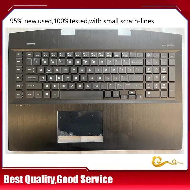 YUEBEISHENG           96%NEW/Org For HP Plus OMEN 17-CB TPN-C144 Palmrest keyboard upper cover Touchpad Assembly