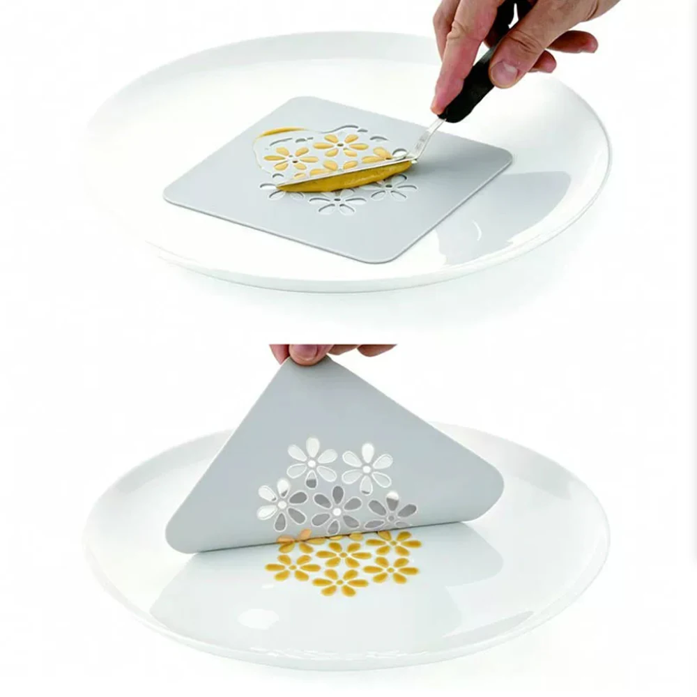 Silicone Hollowed-out Mold 19 Styles Available Pastry Decorating Template Reusable Silicone Cake Mold Dessert Decoration