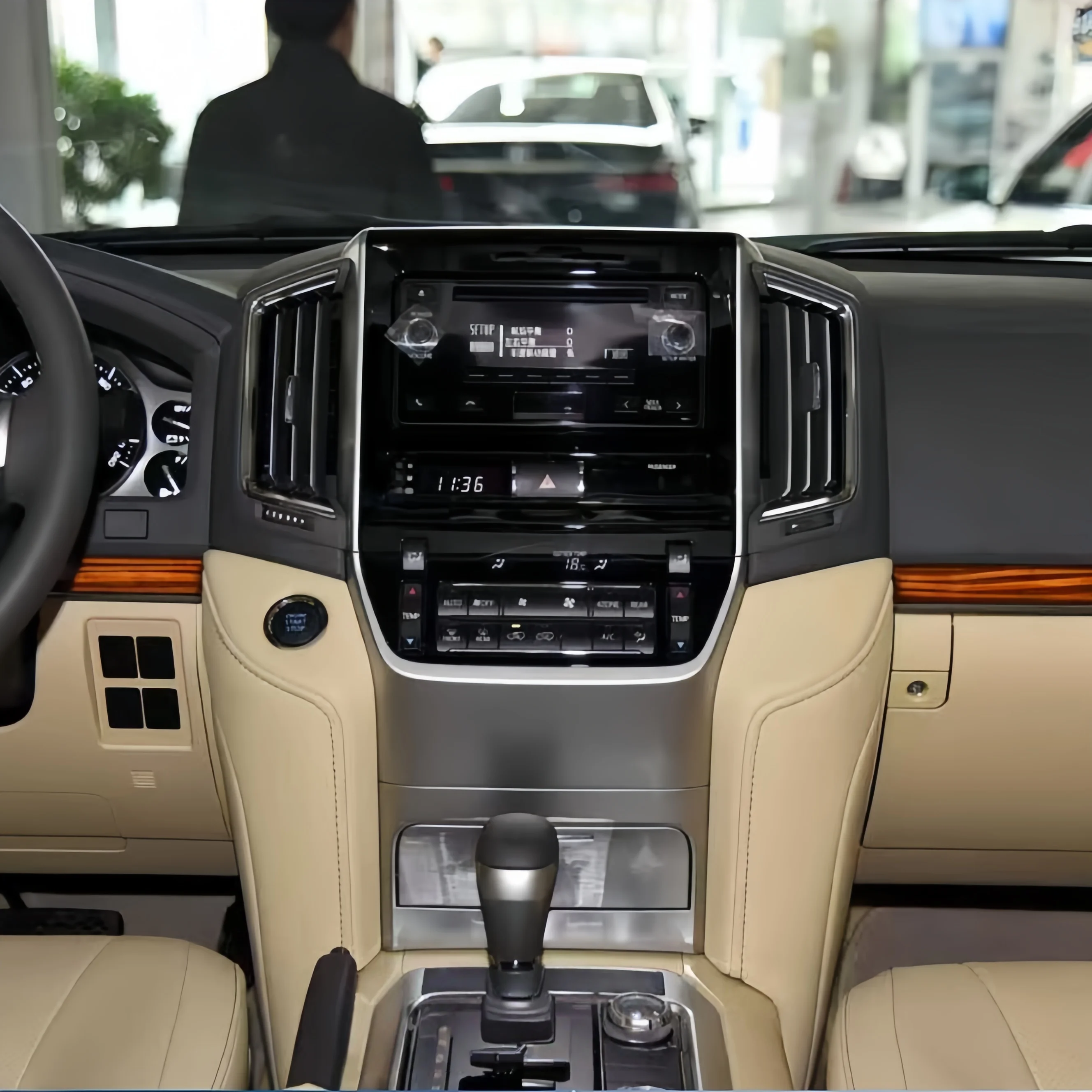 For Toyota Land Cruiser 200 2016-2020 LC200 Upgrade LC300 Android Screen Carplay Car Multimedia Video Player Navigation 15.6inch