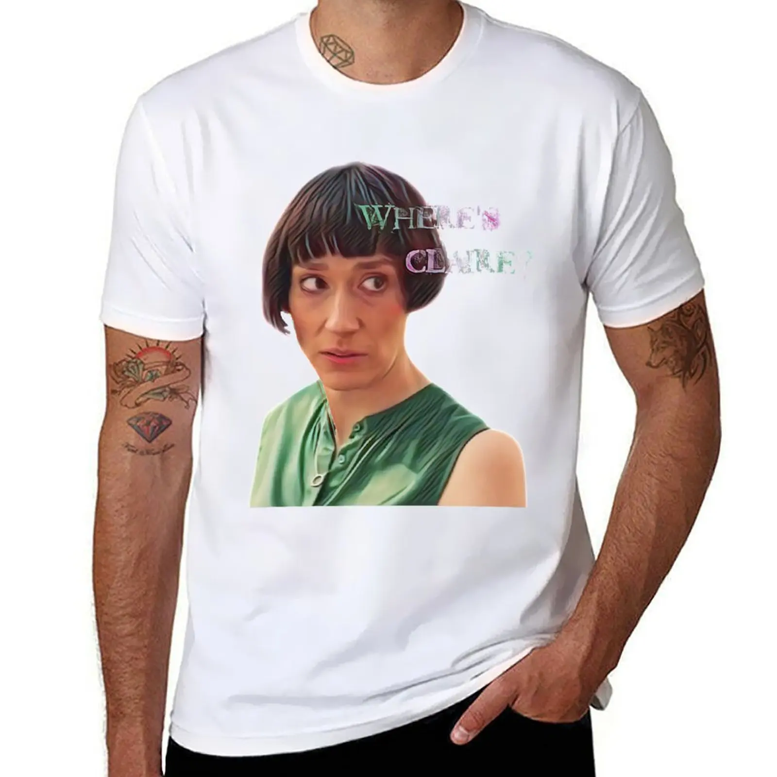 

Where's Claire T-Shirt t shirt man designer t shirt men 100% cotton luxury brand T-Shirt