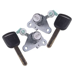 Car Auto Front Left Right Door Lock Cylinder with 2 Keys Fit for Honda Fit Jazz 2003 2004 2005 2006 2007 2008