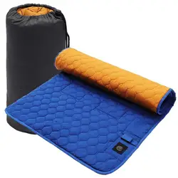 Heated Sleeping Bag Pad Heated Sleeping Bag Liner 7 Heating Zones Operated By Battery Power Bank Or Other USB Power Supply