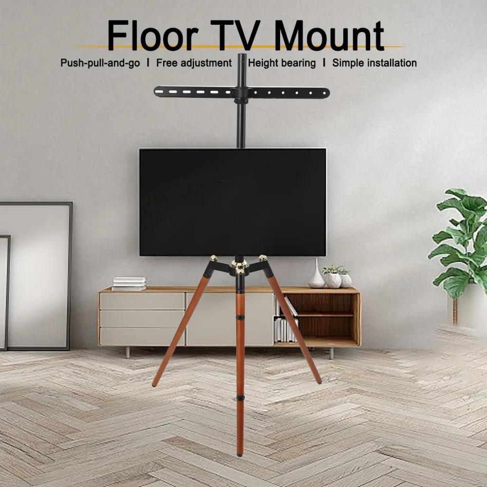 Art TV-Ständer für 32-65-Zoll-Bildschirme, Office Meet, Home Movie, bodenstehender, zusammengebauter TV-Ständer mit Doppeltrennwänden, 600 x 400 mm – Detail 10