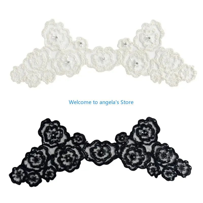 

X4YC Вышивание блестящих тканевых нашивок с блестками, сетчатая ткань, аппликация, украшение одежды для костюмированной вечерние