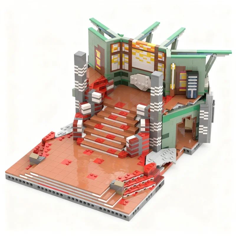 3543pcs MOC Stargate Atlantis Staircase & Balkony ® Colors Modular Buildings Model Building Blocks Christmas Gift Construction