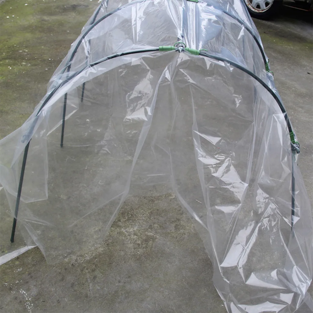 Transparent Hot House Vegetable Greenhouse Agricultural Cultivation Cover Clear Plastic Small Arch Shed Sheeting Dustproof Cloth - view 2