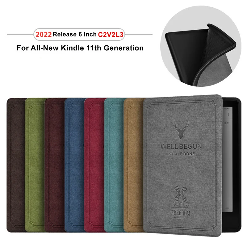 For All-New kindle 2022 Case 6 inch Magnetic Smart Cover (2022 Release) For kindle case C2V2L3 11th Generation 6 Inch Gen Funda