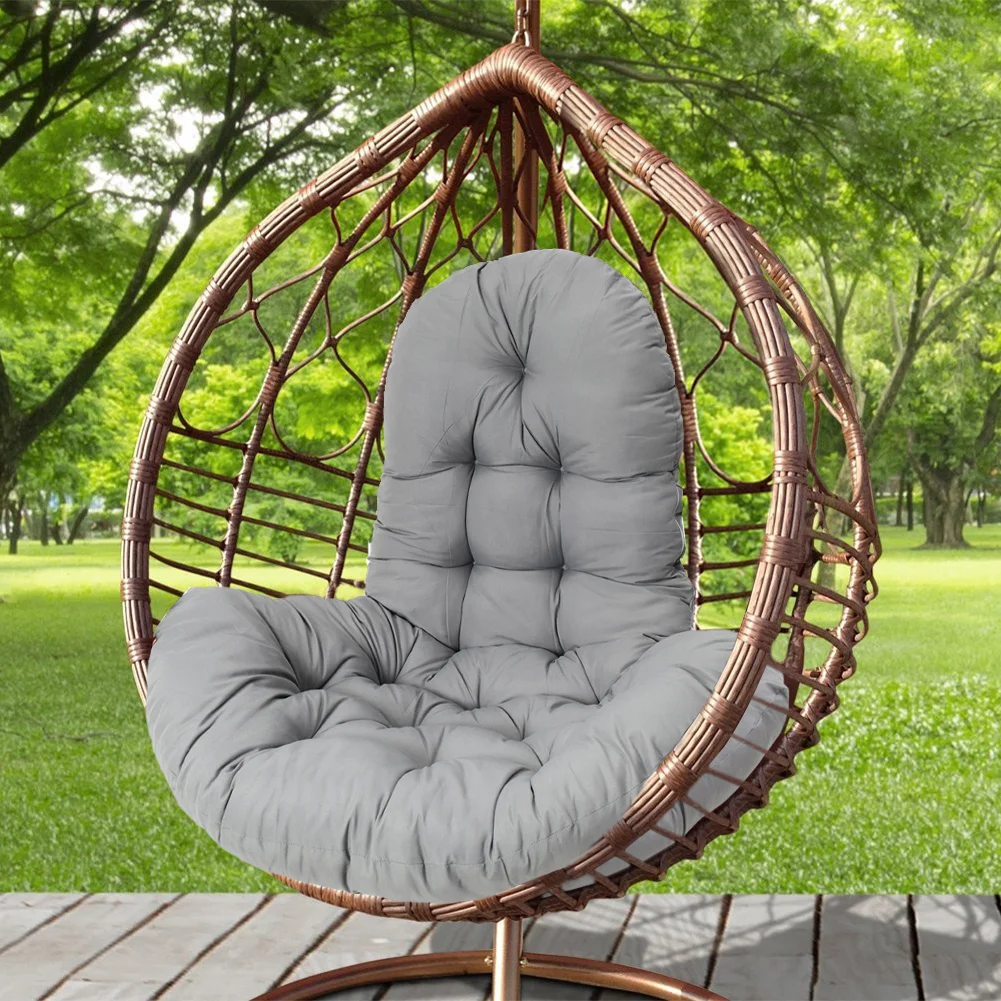 Hanging Egg Chair Thick Cushion Swing Chair Pad, Dark Grey