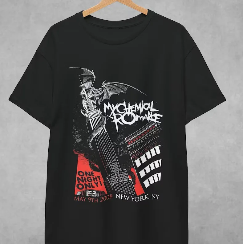 My Chemical Romance T Shirt Concert New York Short Sleeves Unisex S-5Xl