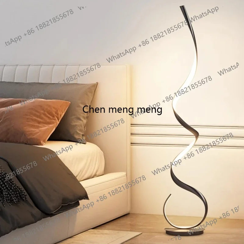 

R Living room floor simple modern bedroom bedside creative lines minimalist Nordic atmosphere