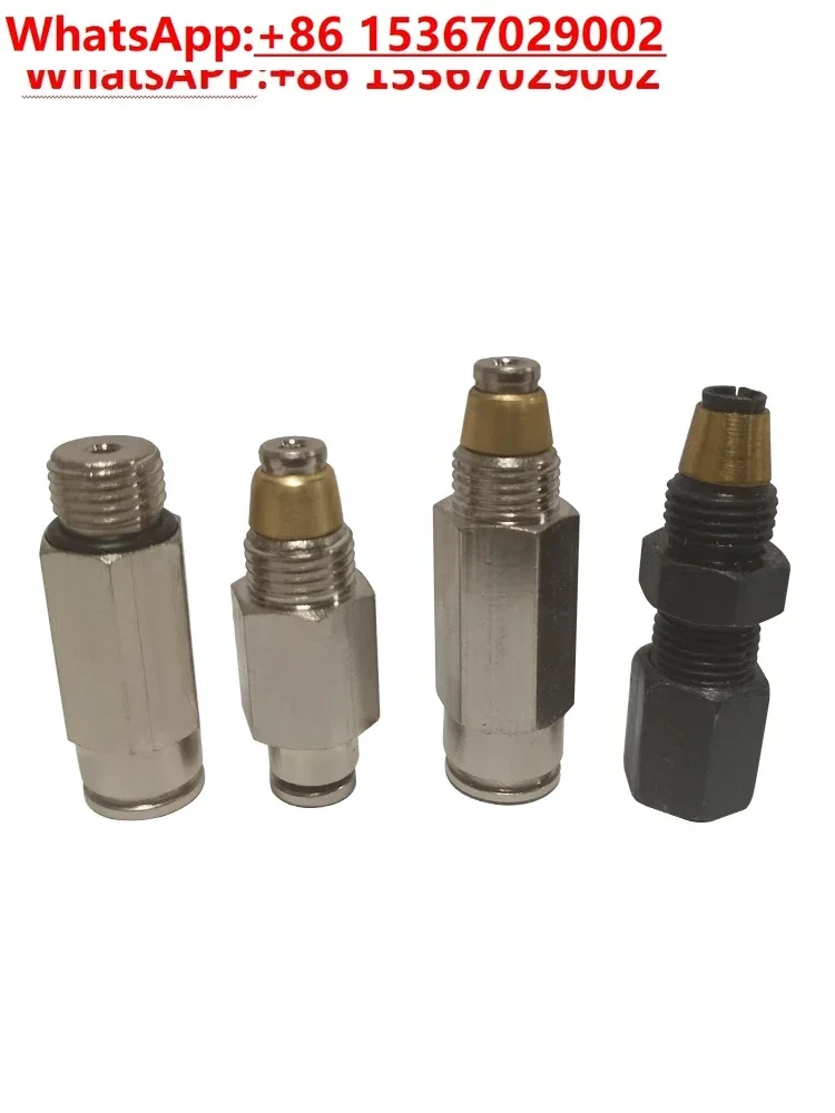 

10PCS Distributor oil outlet high pressure connector SSV one-way valve with nut sleeve card 6 card 4 M10*1 quick plug connector