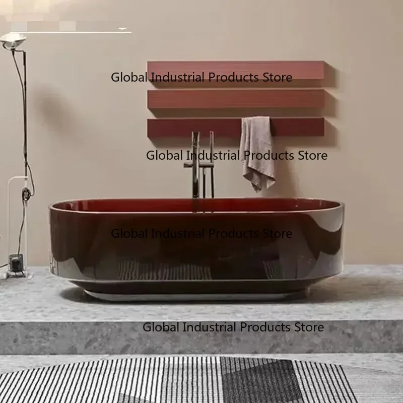 Hot Selling And Durable Crystal Transparent Stone Resin Freestanding Bathtubs F…