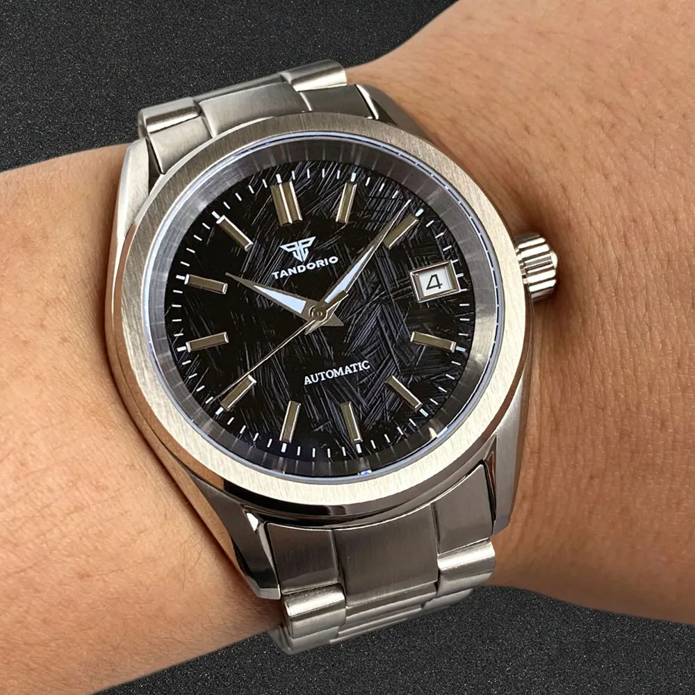 Tandorio New 38mm Automatic Mechanical Man Watch Miyota 8215 Movement 316L Stainless Steel Sapphire Glass 200m Diver Date Watch