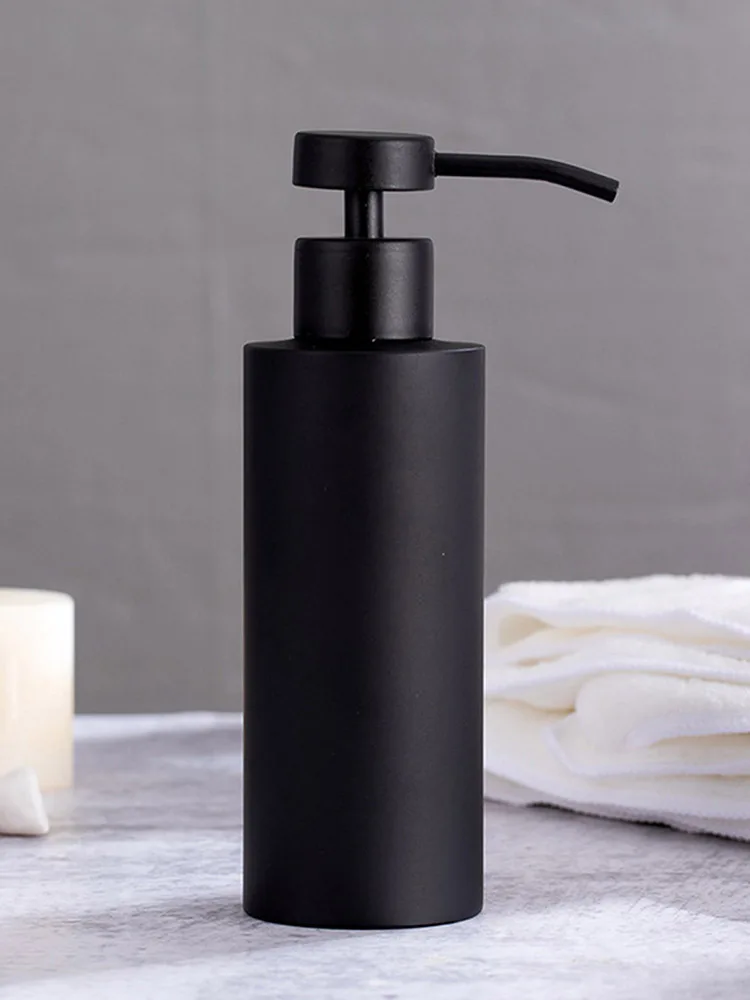 Black Soap Dispenser | Stainless Steel Soap Dispenser | Refillable Countertop Lotion Bottle, Hand So