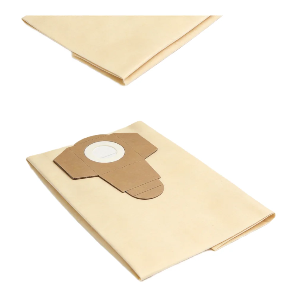 Wet and Dry Vacuum Bags 20L Pack of 5 for BT-VC 1250S Compatible with Multiple Wet and Dry Vacuum Models Paper Filtration Bags