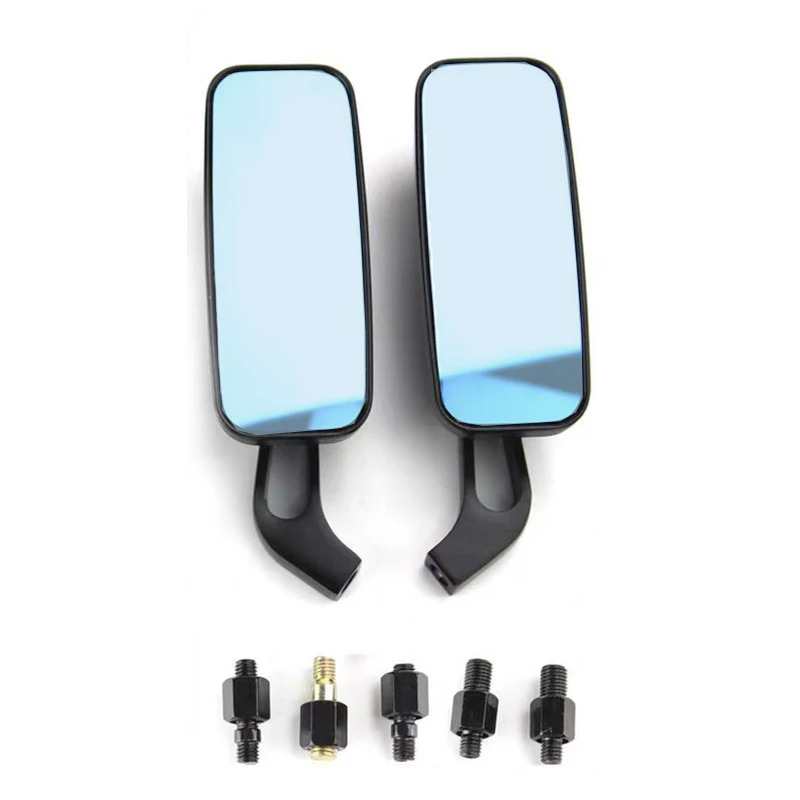 

Universal Motorcycle Rear View Mirror 8/10MM Aluminum Blue Convex Side Mirrors for Honda Hornet 600 CB650R CB650F SilverWing 600