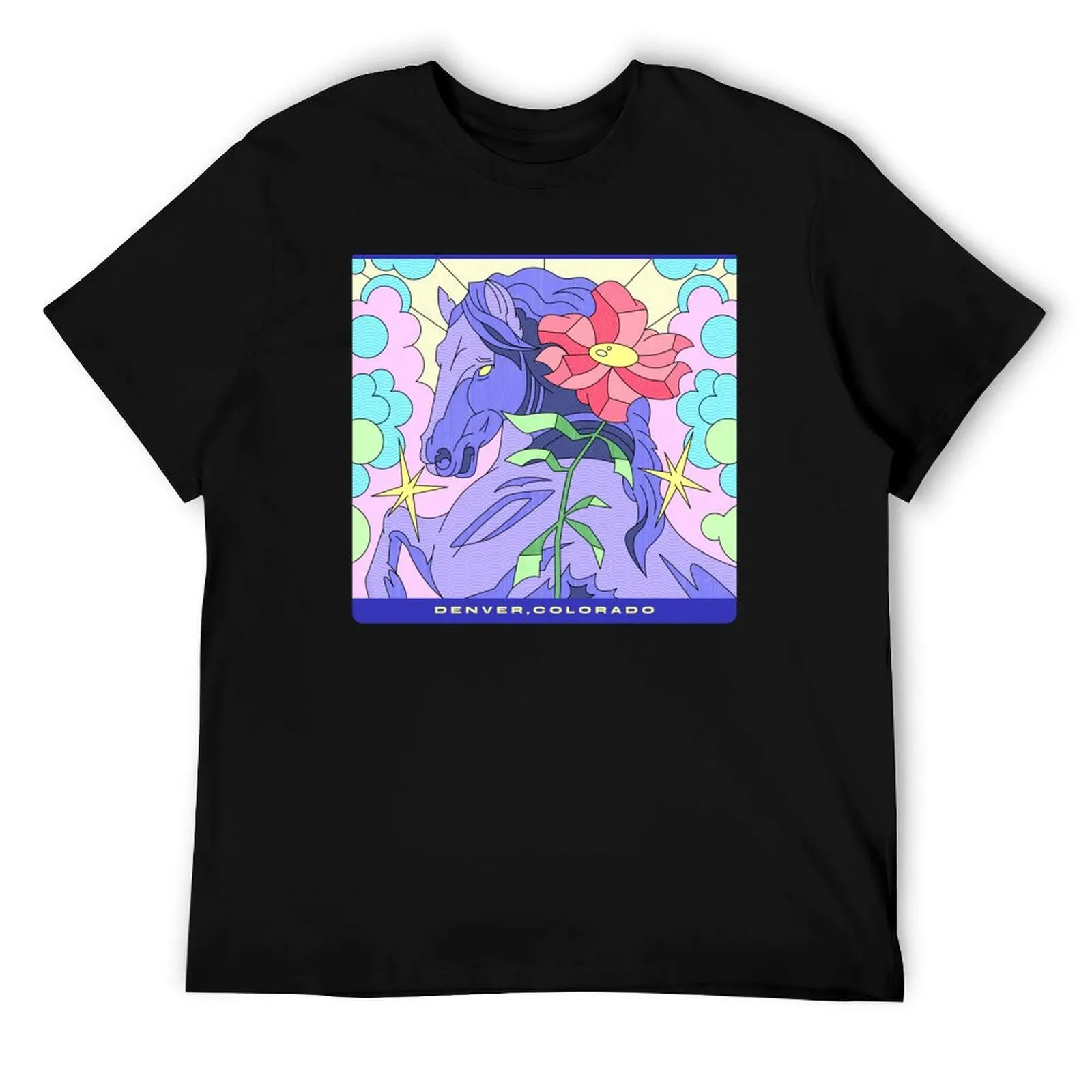 

Blucifer Denver Colorado International Airport T-Shirt graphic t shirts for man cotton t shirt pack t shirt man cotton T-Shirt