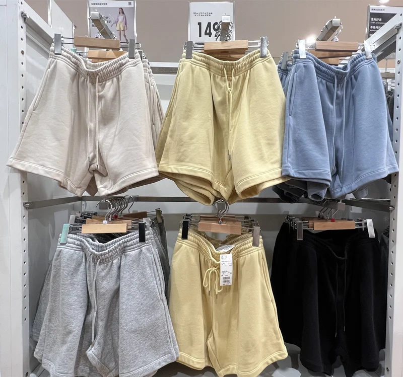 Casual Sporty Short Shorts Women Summer Thin Loose Slimming Outdoor Hot Pants Wide Leg Home Sleepwear Polyester Cotton Blend