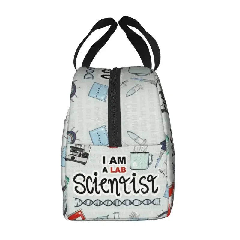 I Am A Scientist Thermal Insulated Lunch Bag Science Physics Chemistry Microbiology Portable Lunch Tote Multifunction Food Box