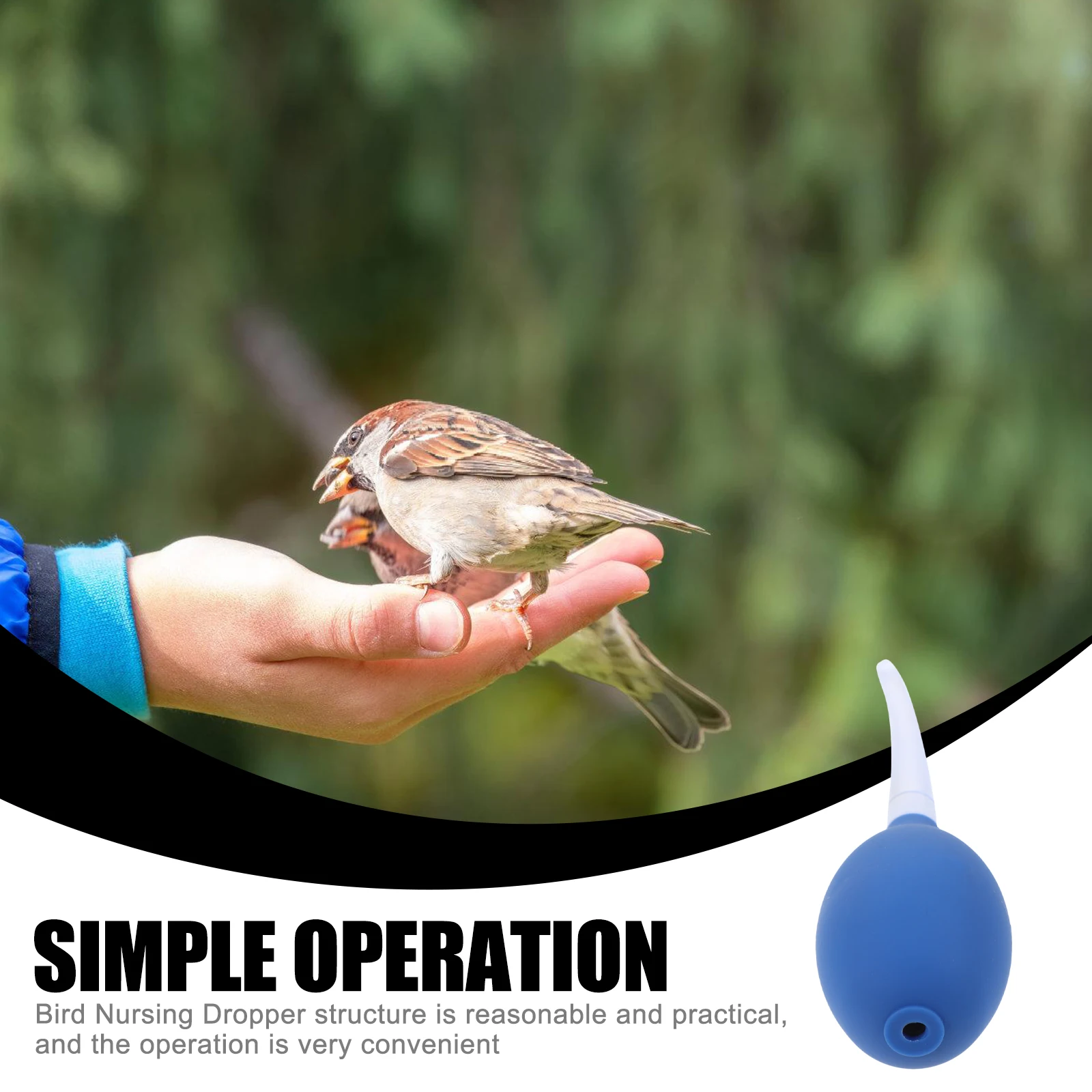 

Capsule Nursing Dropper Portable Squab Weaning Feeder Reusable Liquid Supply Pet Pigeon Care Feeding Device