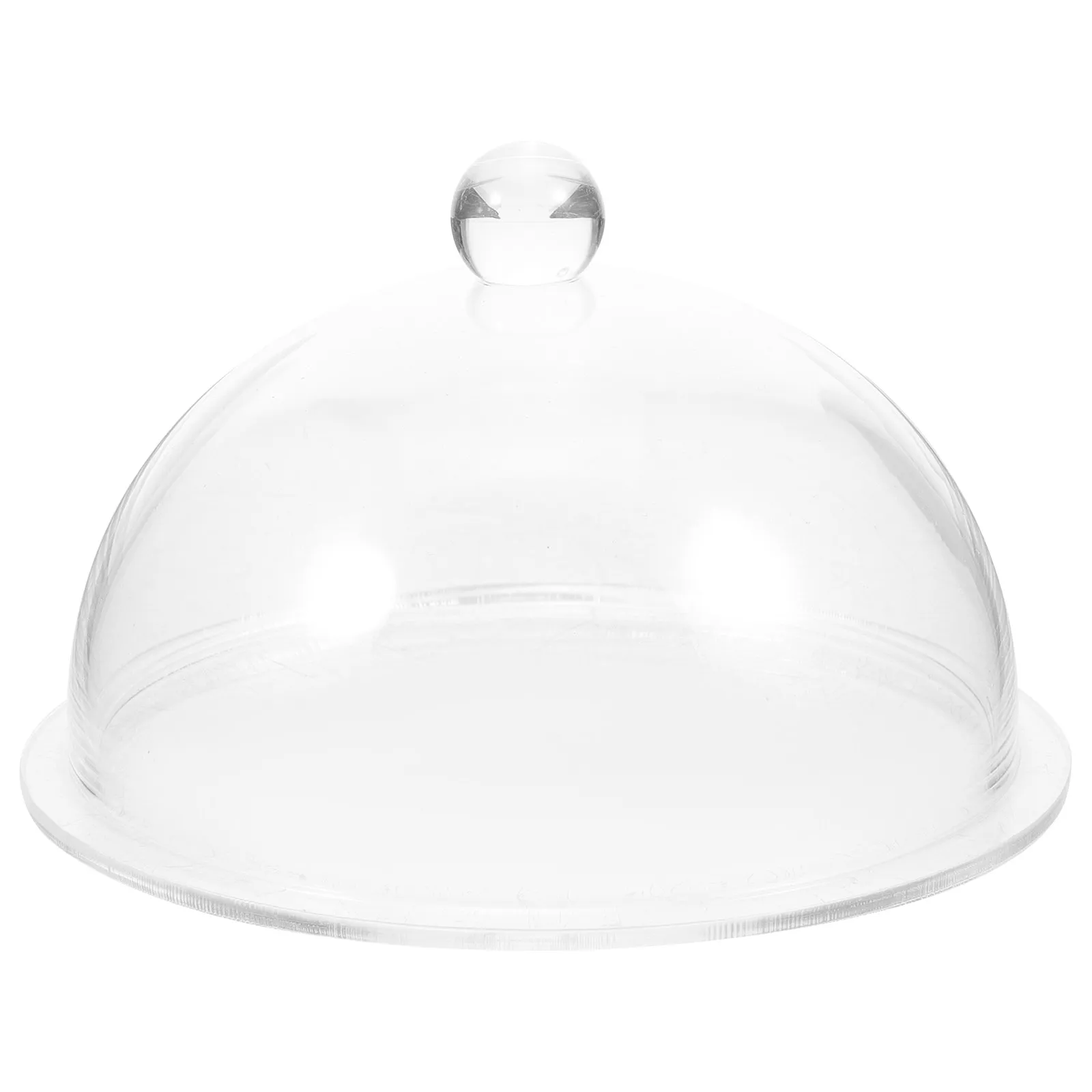 Smokeless Food Dome Cover – Transparent Glass Serving Dome for Desserts, Cakes, Picnic & Table Display