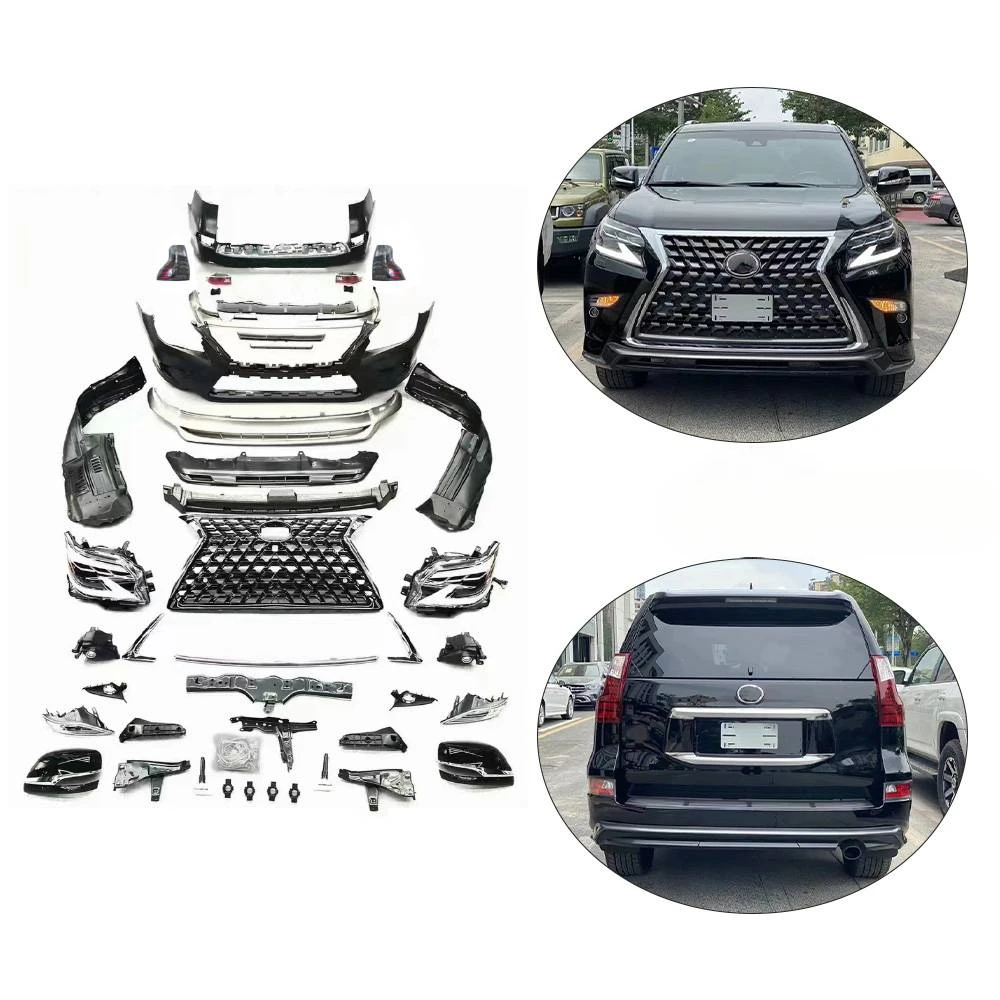 The high quality body kit is modified from Lexus GX400 GX460 2010-2019 to 2020 models including TRD front and rear bumper body k