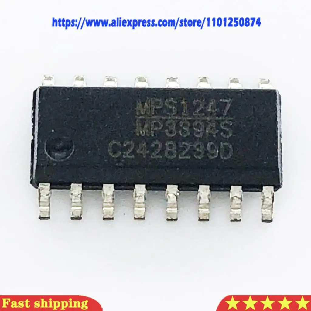 5pcs/lot MP3394ES-LF-Z MP3394ES SOP-16 = MP3394 MP3394SGS MP3394S MP3394 SMD In Stock