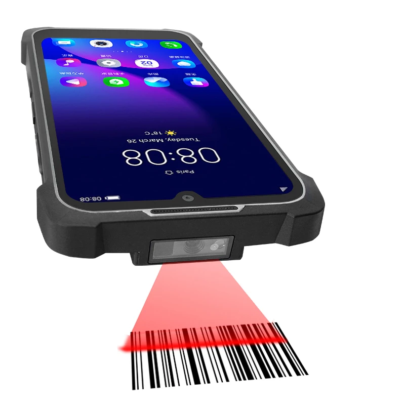 

5.7 Inch Ruggedized Android 13 PDA 2D Barcode Scanner Dual SIM Support Handheld POS Terminal Dual 4G LTE Warehouse PDA