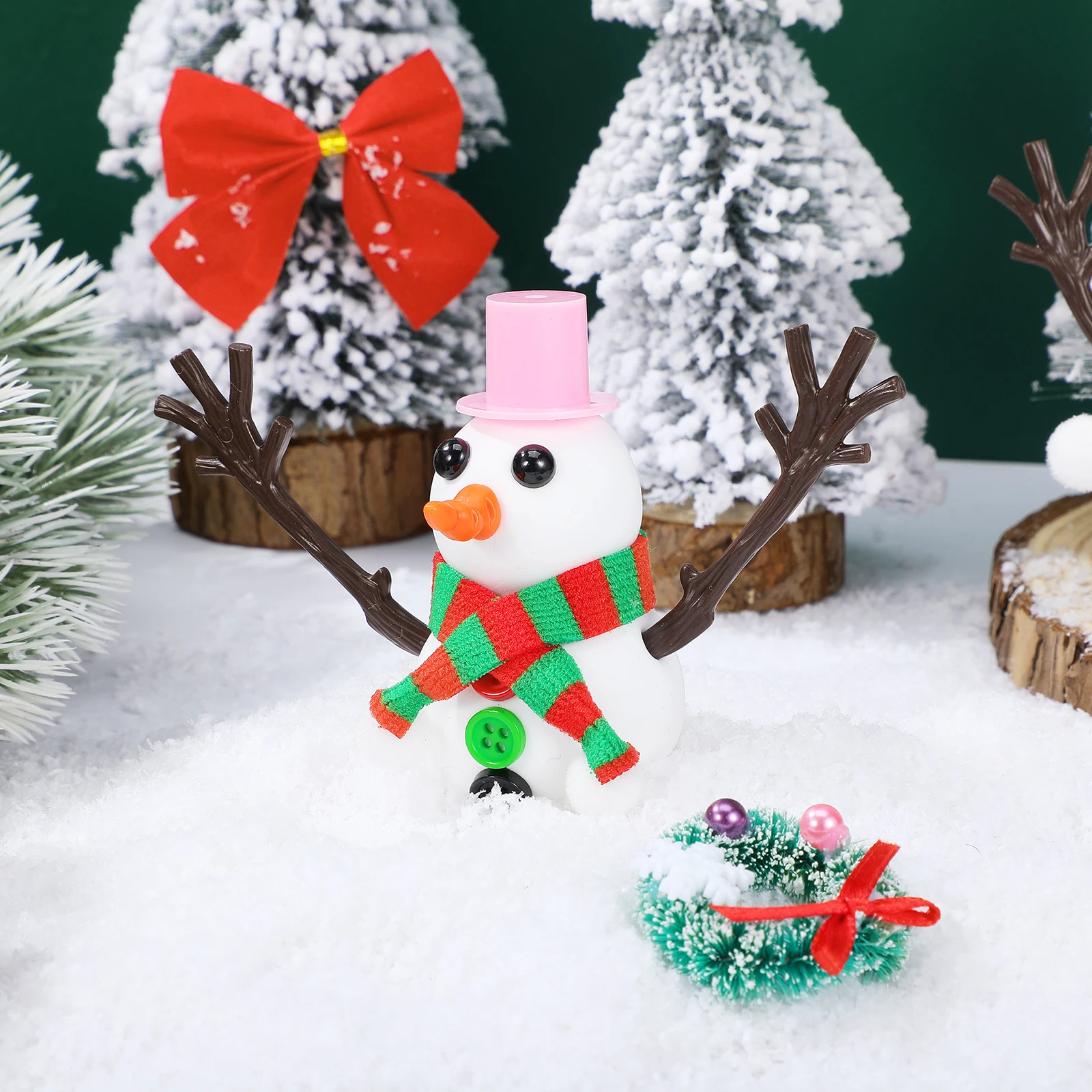 

100Pcs DIY Snowman Hand Branches Plastic Antler Decor Artificial Dried Tree Branches for Christmas Decorations Home Party Craft