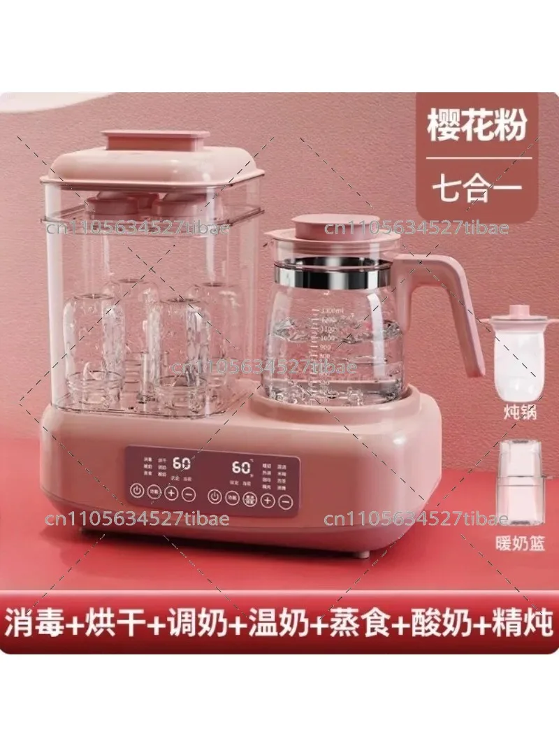 2-in-1 Baby Bottle Sterilizer And Dryer with Warmer Automatic Electric Steam Sterilizer for Infant Care BPA-Free