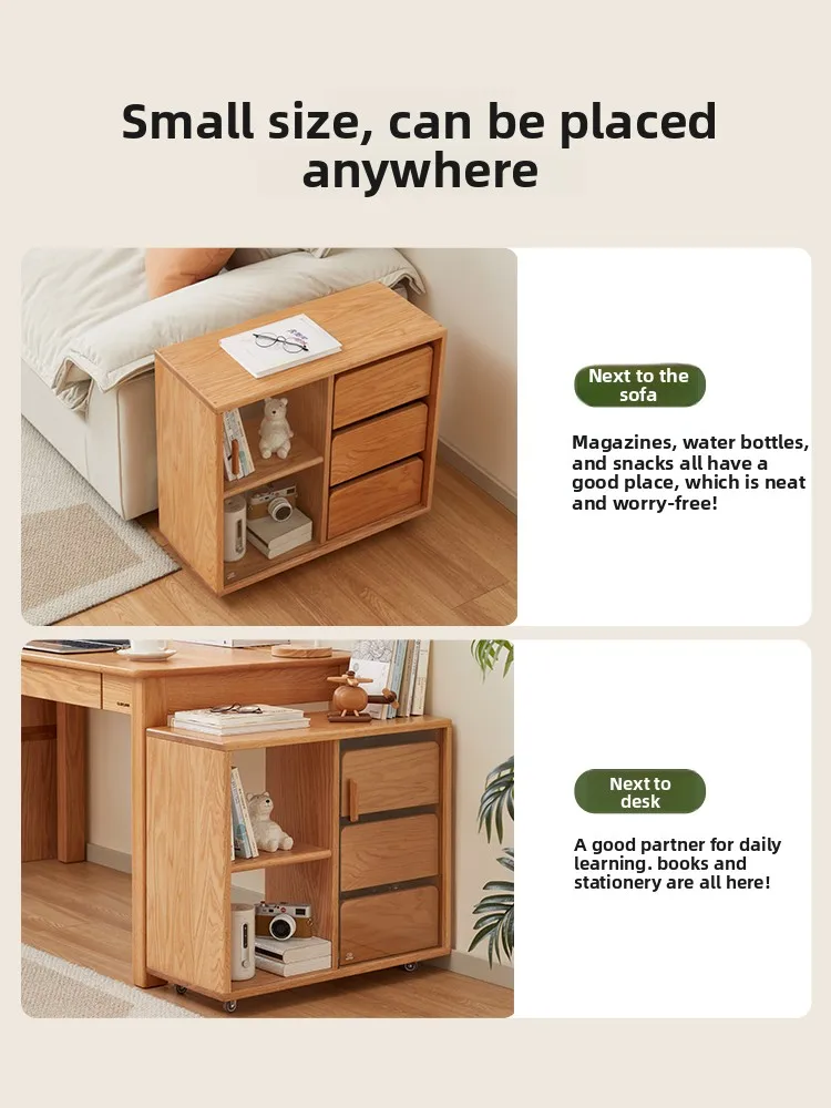 LH living room sofa next to movable small side several bedrooms balcony household storage small table
