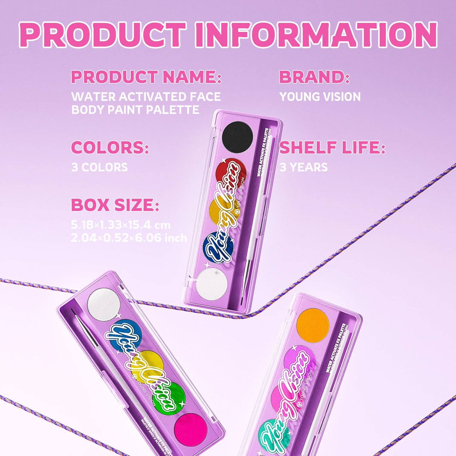 Glow in The Black Light Face Paint 5 pezzi UV Neon Glow Fluorescent Body Paint per Halloween Club Trucco Natale Glow Party Cosmetici