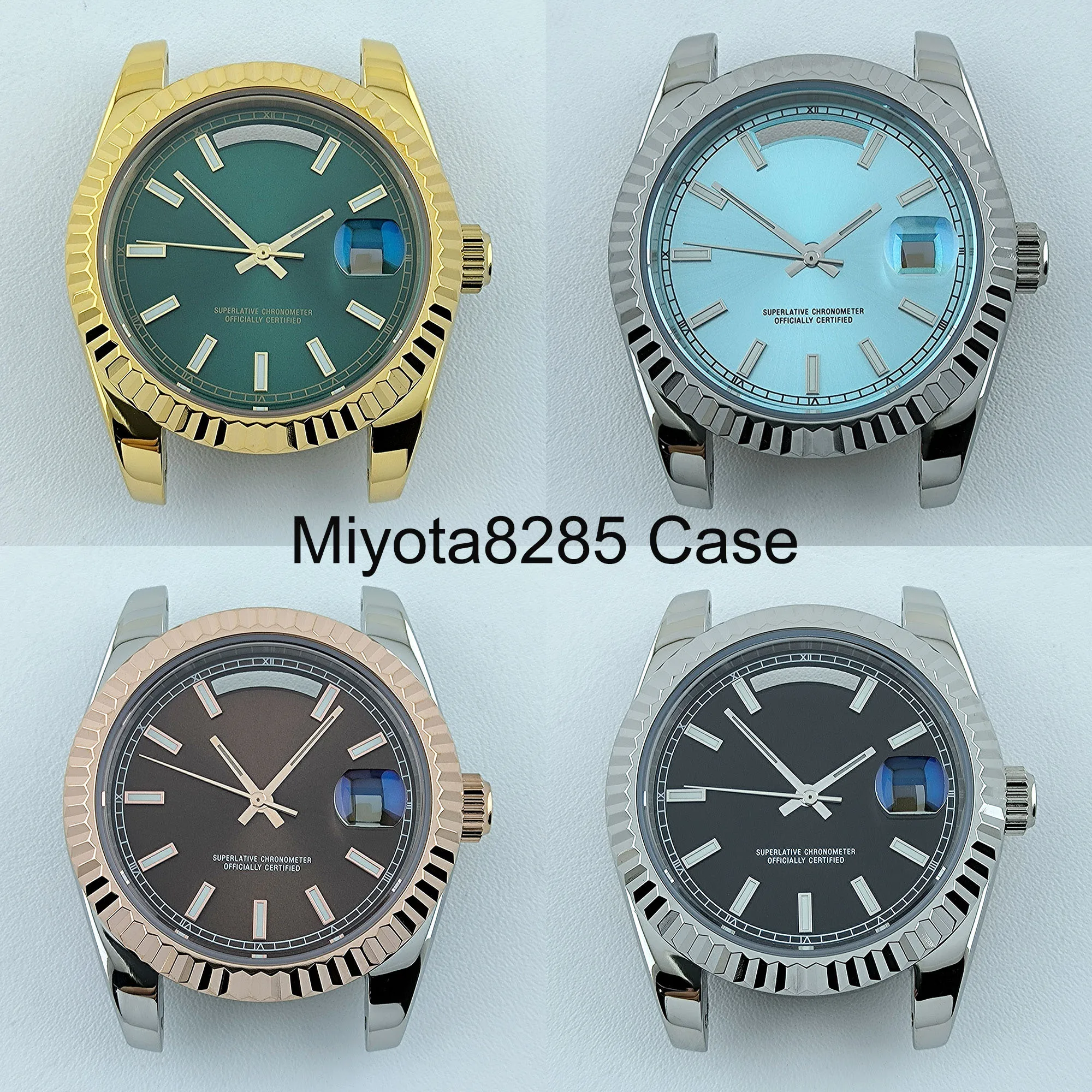 

Корпус Miyota8285, мужские автоматические часы, 39 мм, нержавеющая сталь, сапфировое стекло, подходят для часов Miyota 8285, аксессуары для часов с механизмом
