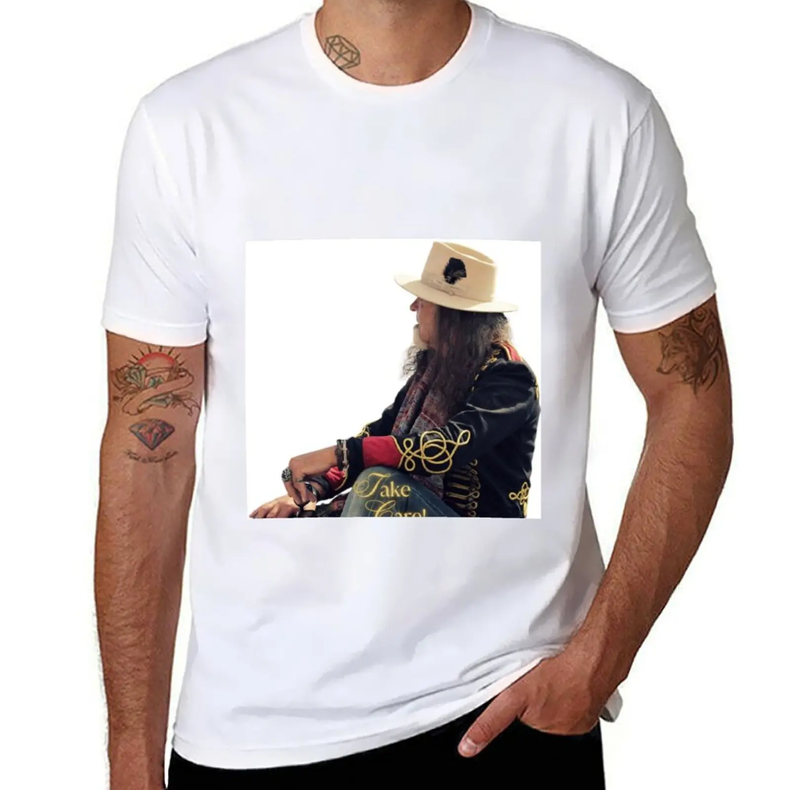 

Take care! T-Shirt t shirt personalised t shirts for man cotton T-Shirt